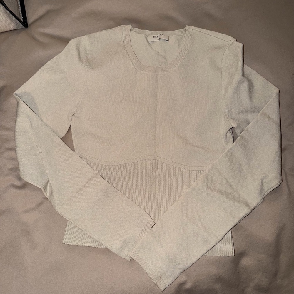 Aritzia Babaton Ribbed Detail Sweater